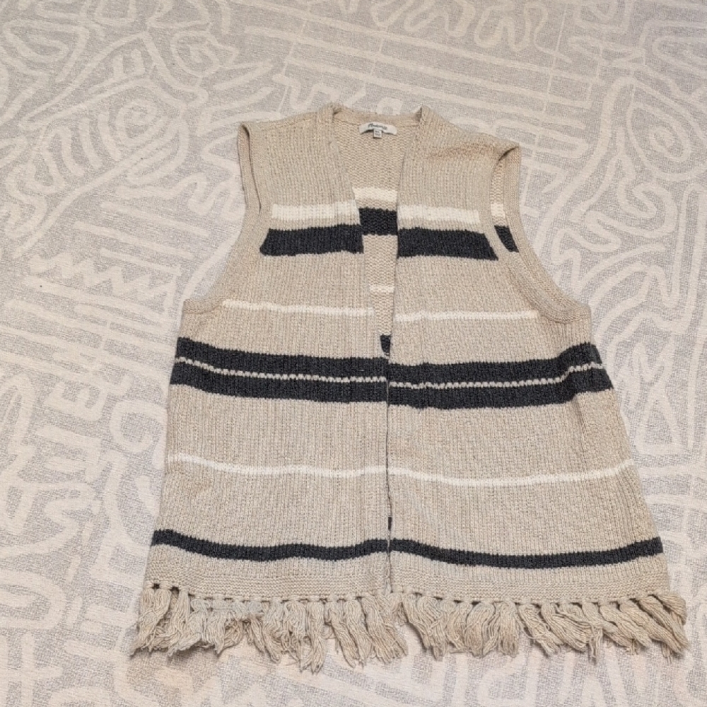 Madewell Cream Knit Sweater Vest